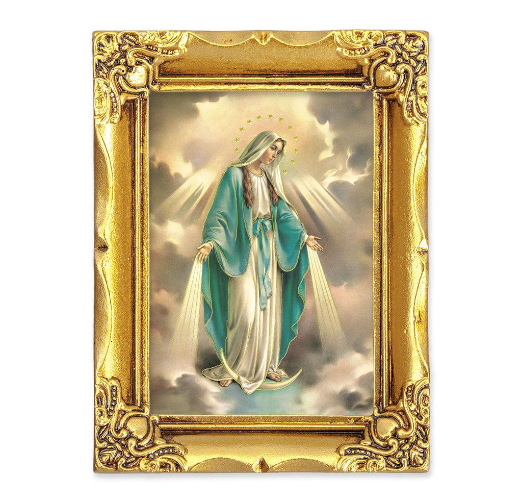 Framed Our Lady of Grace Gold Stamped Print – Catholic Book & Gift Store
