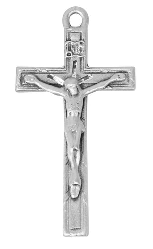 DELUXE PEWTER CRUCIFIX 24