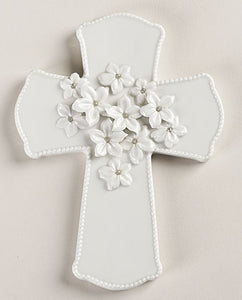 7"H WEDDING CROSS "LOVE IN BLOOM" - 10073 - Catholic Book & Gift Store 