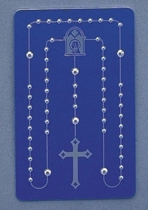 "CREDIT-CARD" ROSARY/BLUE - 43822 - Catholic Book & Gift Store 