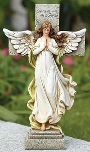 12" MEMORIAL ANGEL / CROSS - 65979 - Catholic Book & Gift Store 
