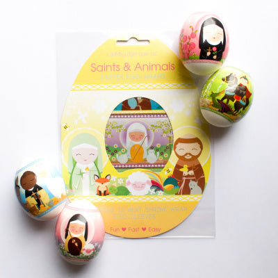 SAINTS AND ANIMALS EASTER EGG WRAPS