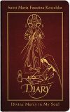 DIARY OF SAINT MARIA FAUSTINA, DELUXE BURGUNDY LEATHER