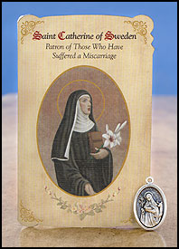 HEALING SAINT/CATHERINE OF SWEDEN/MISCARRIAGE - MC037 - Catholic Book & Gift Store 