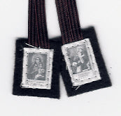 ITTY BITTY BROWN SCAPULAR - SC-IB-AD-BR - Catholic Book & Gift Store 