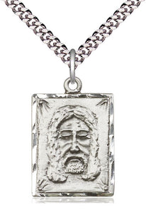 Sterling Silver Holy Face Pendant