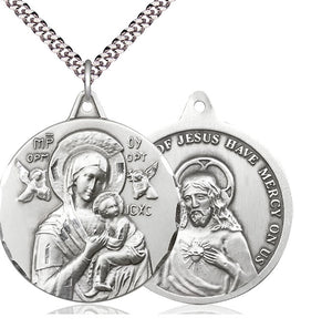 Sterling Silver Our Lady of Perpetual Help Pendant