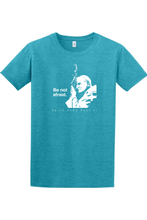 Be Not Afraid - St. John Paul II Adult T-Shirt: Heather Galapagos Blue / S
