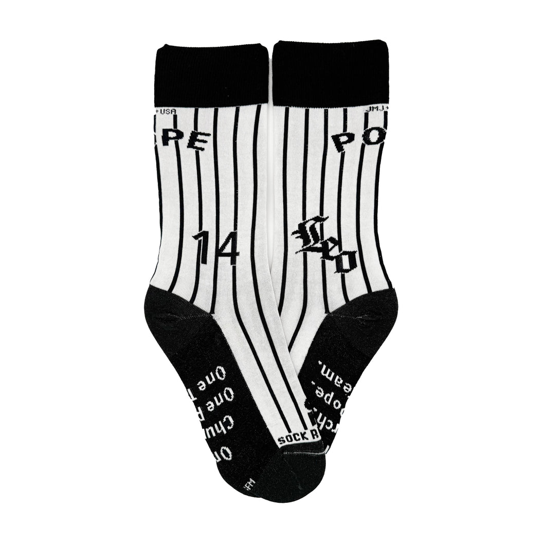 Pope Leo XIV White Socks - Adult Socks