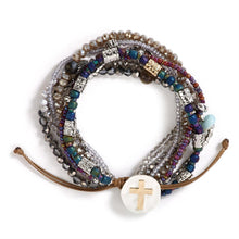 Gray Beaded Prayer Bracelet