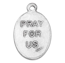 Silver Oxidized Saint Sebastian Medal