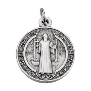 St. Benedict Antique Silver Jubilee Medal