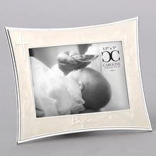 Curved Baptism Frame with Silver Cross