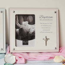 Pink Baptism Blessings Frame
