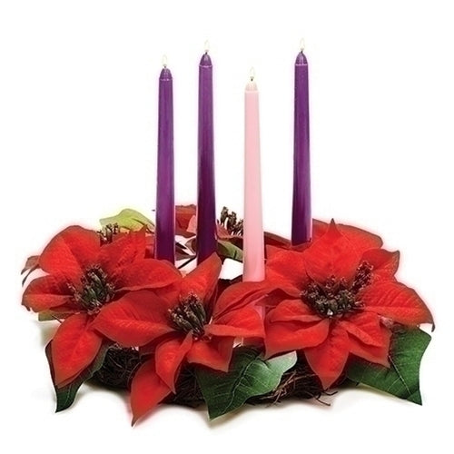 Poinsetta Advent Wreath 14