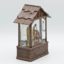 Confetti Lites Lighted Swirl Nativity Stable with Holy Family