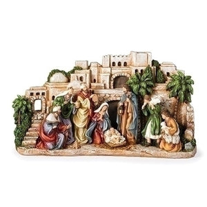 Nativity with Town Scene