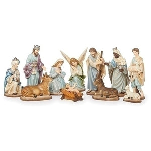 Blue Nativity Set