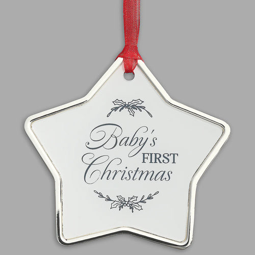 Baby's 1st Christmas Star Shape Ornament