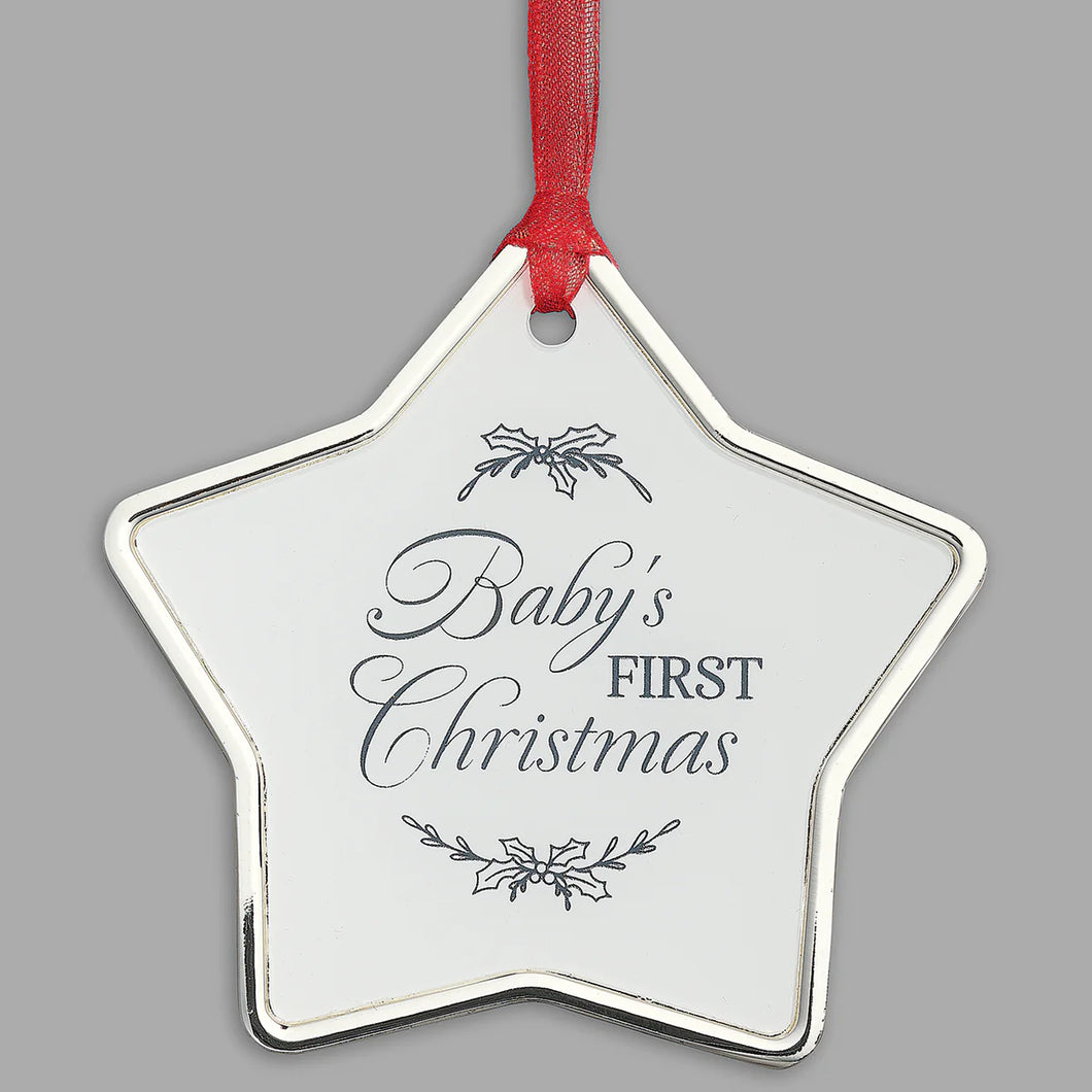 Baby's 1st Christmas Star Shape Ornament