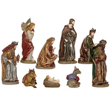 Rust & Gray 9-Piece Nativity Set