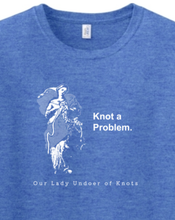 Knot a Problem - Our Lady Undoer of Knots Adult T-shirt: Heather Royal / XL