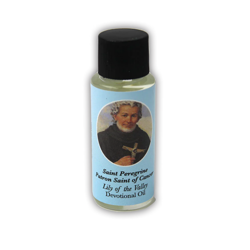 Saint Peregrine Devotional Oil, Lily of the Valley Scent