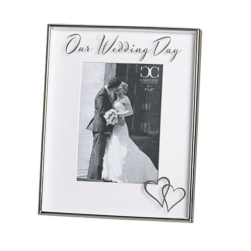 OUR WEDDING DAY FRAME FLOATING 4X6