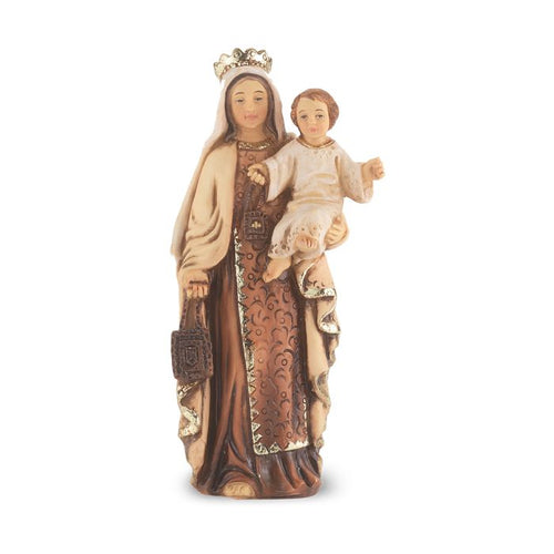 Hand Painted Statue of Our Lady of Mount Carmel