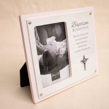 Pink Baptism Blessings Frame