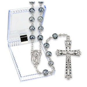 Grey Marbleized Rosary