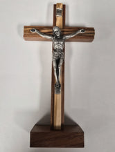 Standing Two-tone Wood Crucifix