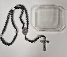 St. Michael Hematite Corded Rosary