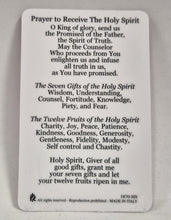 The Holy Spirit Laminated with Medal Holy Card