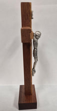 Standing Two-tone Wood Crucifix