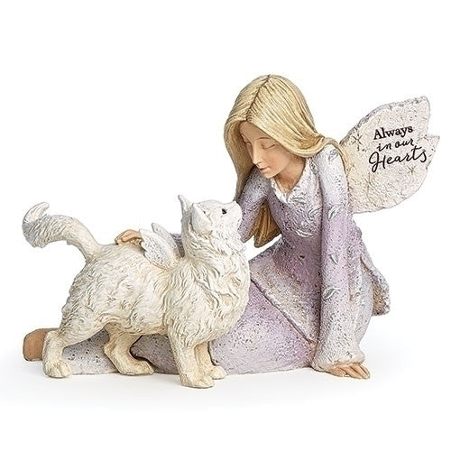 Angel with Cat Figure