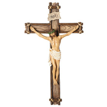 Rustic Rope-Tied Crucifix with Traditional Corpus
