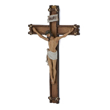 Rustic Rope-Tied Crucifix with Traditional Corpus