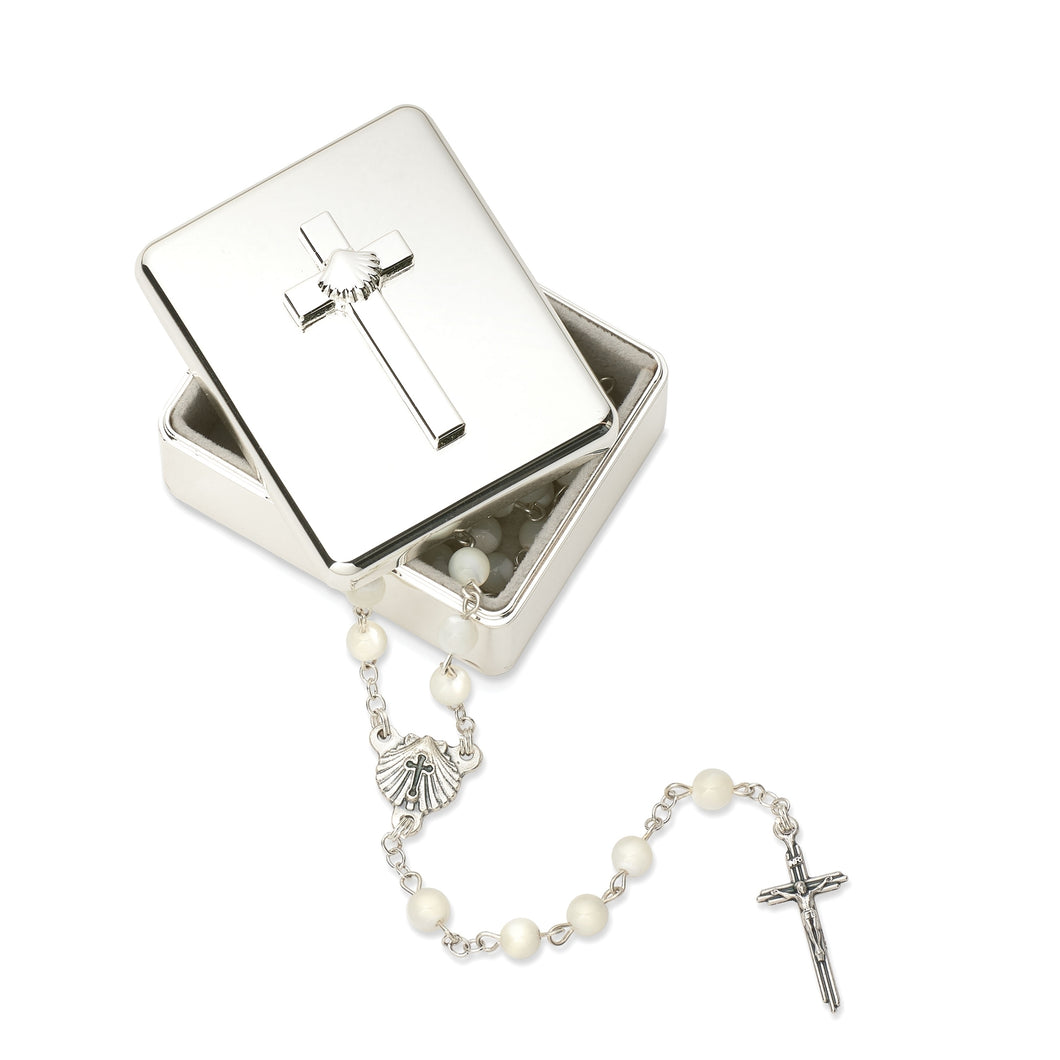 Silver Baptism Keepsake Box