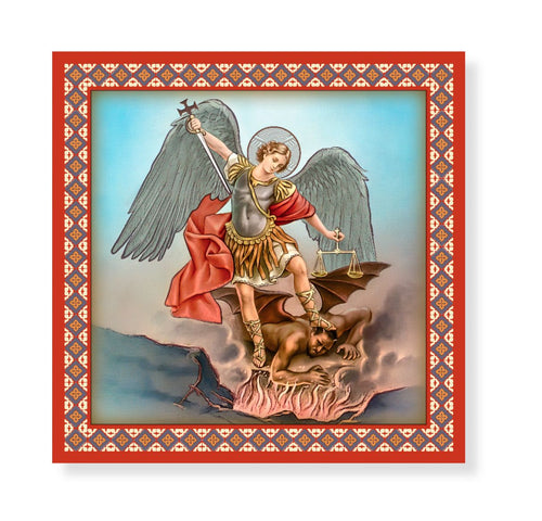 Saint Michael Ceramic Printed Tile