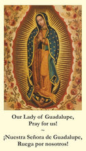 Bilingual - Our Lady of Guadalupe Memorare Prayer Card (English/Spanish)