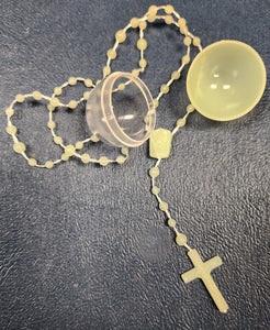 3mm Cord Luminous Rosary in a Plastic Egg