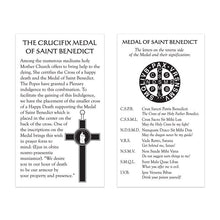 Traditional Blue St. Benedict Crucifix Pendant