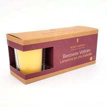 3 Pack of Natural Beeswax Votive Candles