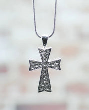 Cross Clear Crystal Necklace - Eden Merry Necklace