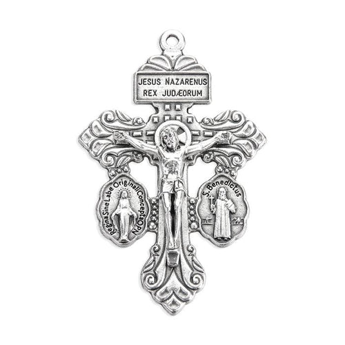 Pardon Crucifix with Miraculous and St. Benedict Medals