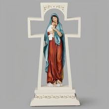 Lighted Madonna & Child Cross