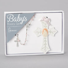 Baby’s Rosary Gift Set with Porcelain Cross