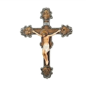 The Evangelists Crucifix - Silver & Bronze