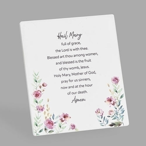 Hail Mary Wall Plaque